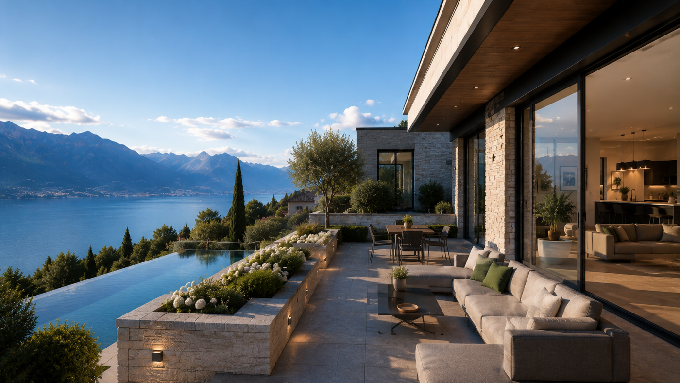 rénovation extérieur avec rénovation du léman
