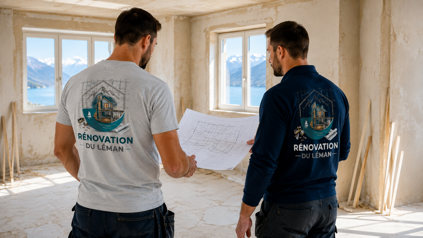 Rénovation au bord du Léman